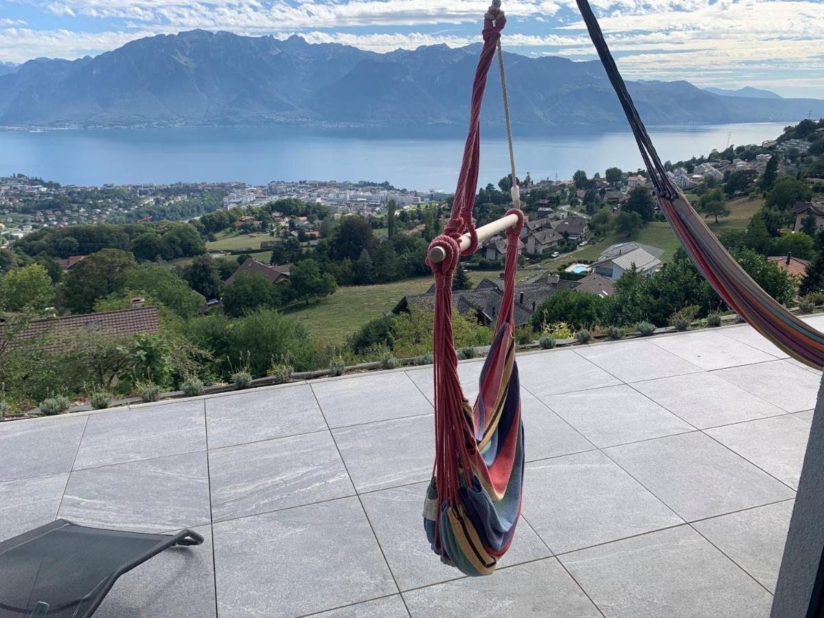 Appartement Moderne Avec Vue Panoramique A Jongny Proche De Montreux Екстер'єр фото