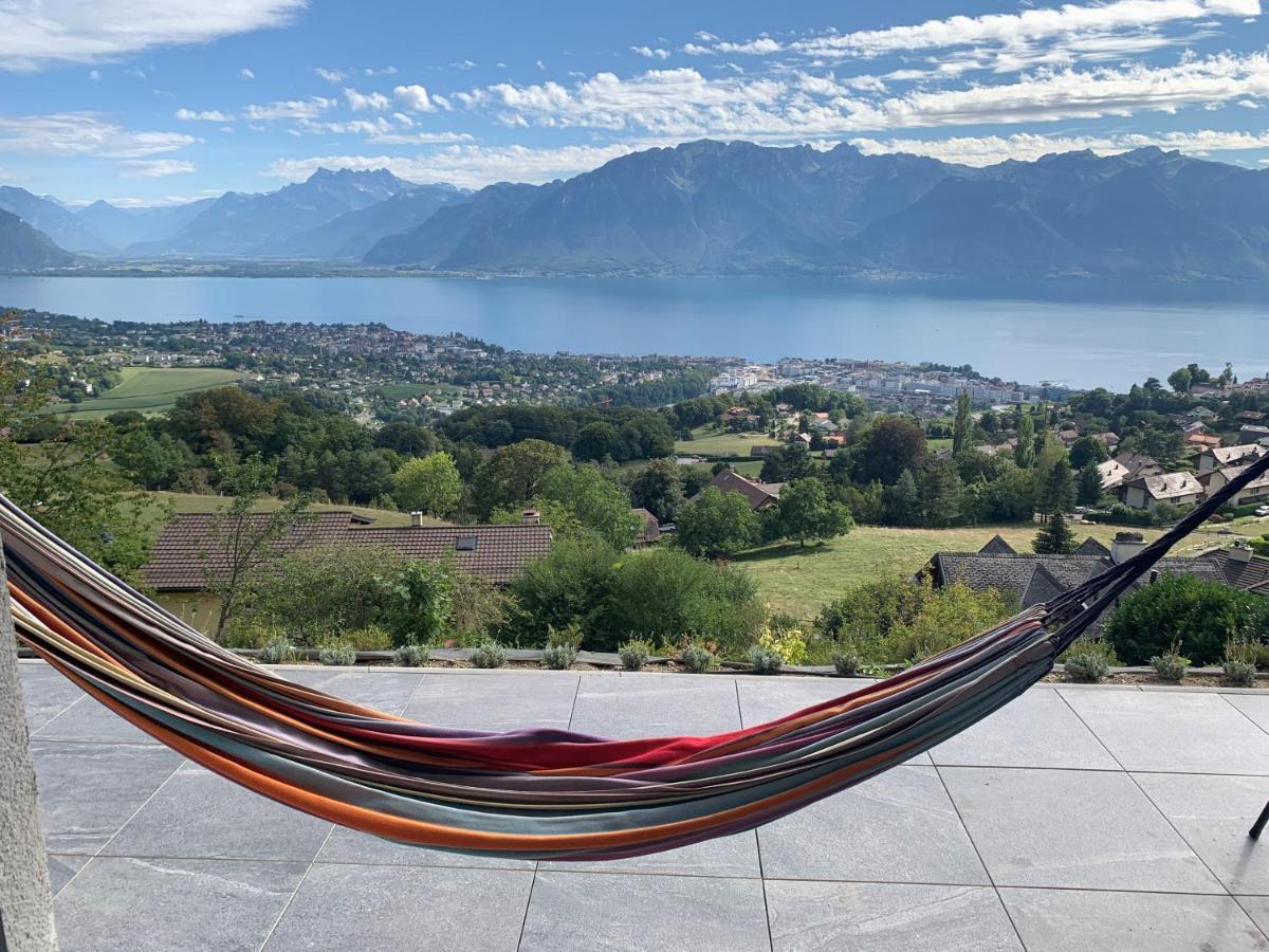 Appartement Moderne Avec Vue Panoramique A Jongny Proche De Montreux Екстер'єр фото