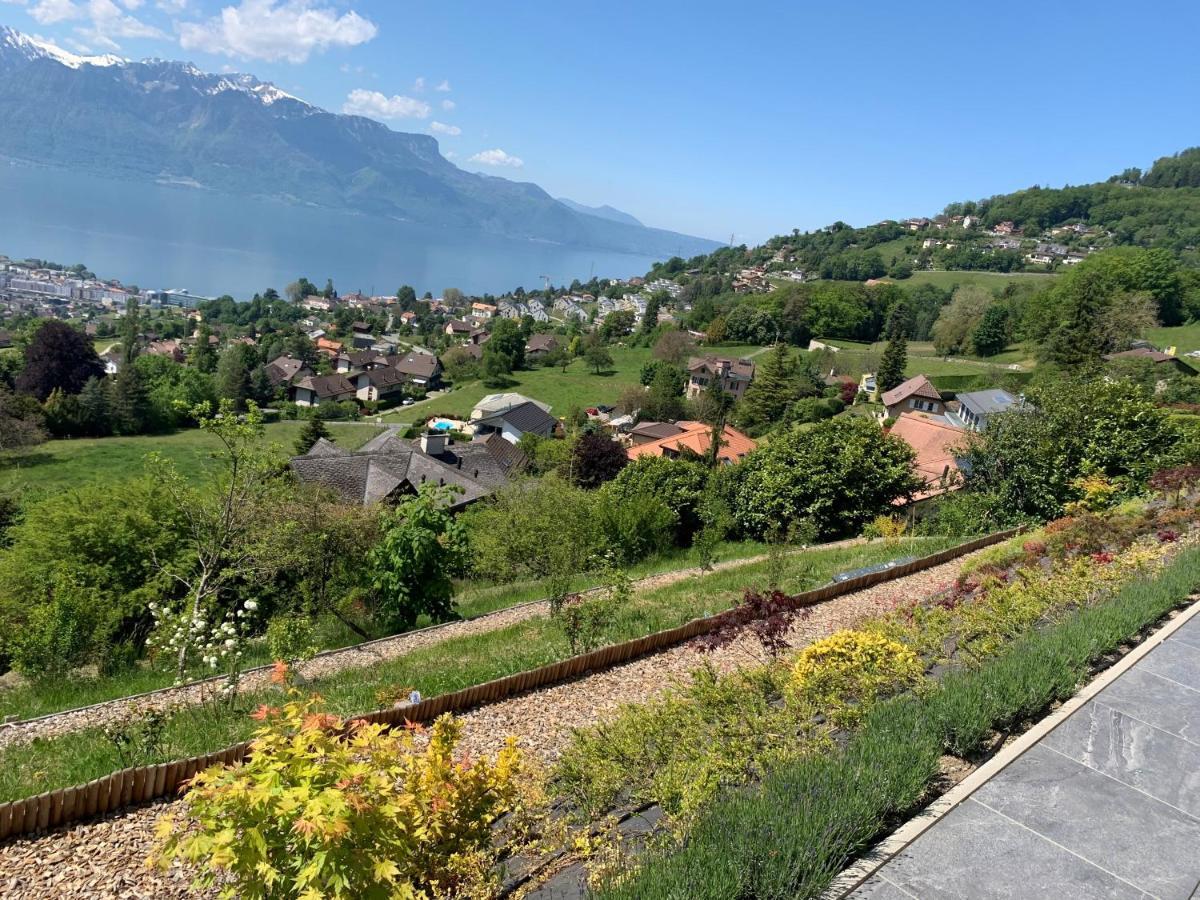 Appartement Moderne Avec Vue Panoramique A Jongny Proche De Montreux Екстер'єр фото